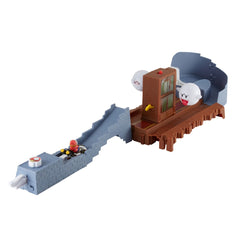 Hot Wheels Mario Kart Boo's Spooky Sprint Race Track Playset with Shy Guy