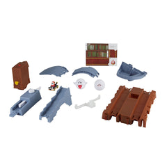 Hot Wheels Mario Kart Boo's Spooky Sprint Race Track Playset with Shy Guy