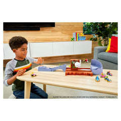 Hot Wheels Mario Kart Boo's Spooky Sprint Race Track Playset with Shy Guy