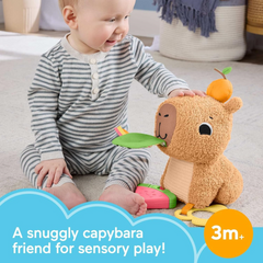 Fisher-Price Snuggly Snacky Capy Plush Toy Kids