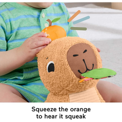 Fisher-Price Snuggly Snacky Capy Plush Toy Kids