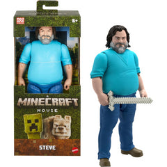A Minecraft Movie Steve 12-Inch Large Character Action Figure