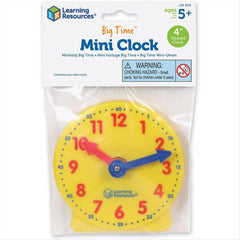 Learning Resources Big Time Mini Clock Time Learning Tool