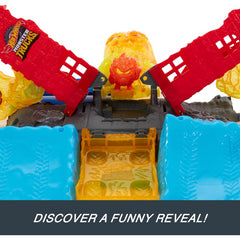 Hot Wheels Monster Trucks Torch Tower Takedown Playset