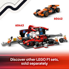 Lego City 60445 F1 Truck with RB20 & AMR24 Cars Playset