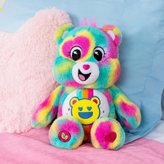 Care Bears Good Vibes Bear Medium Plush Teddy Collectible Gift