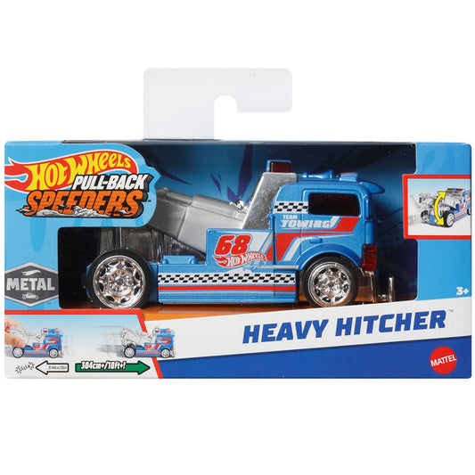 Hot Wheels Pull-Back Speeders 1:43 Toy Car - Heavy Hitcher