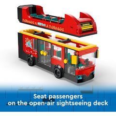 Lego City 60407 Red Double Decker Sightseeing Bus Toy