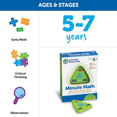 Learning Resources Minute Math Flash Card Game Fast Math Practice