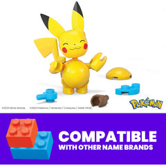 Mega Pokemon Pikachu & Zubat Construction Buildable Figuers