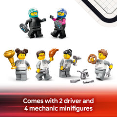 Lego City 60444 F1 Garage Mercedes AMG & Alpine Cars Building Set