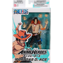 Bandai Anime Heroes Portgas D. Ace One Piece 6.5-Inch Action Figure