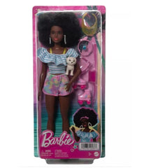 Barbie Fashionistas Doll with Roller Skates and Pet Puppy