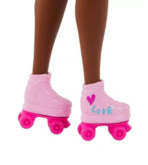 Barbie Fashionistas Doll with Roller Skates and Pet Puppy