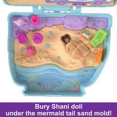 Polly Pocket Dolls Playset with Fidget Exterior Seaside Puppy Ride Compact