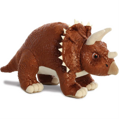 Aurora Stomp Triceratops Dinosaur Plush Figure