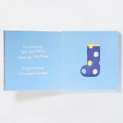 A Present for My Grandpa Board Book and a Pair of Socks