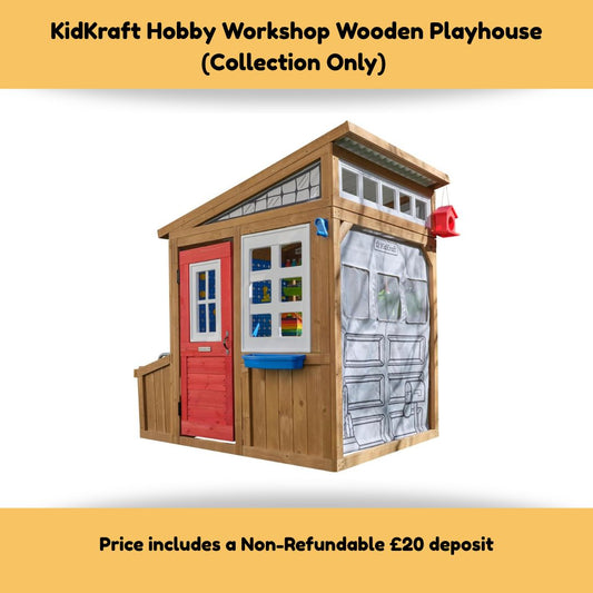 KidKraft Hobby Workshop Wooden Playhouse (Collection Only)