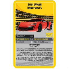 Top Trumps Cards Game - Supercars