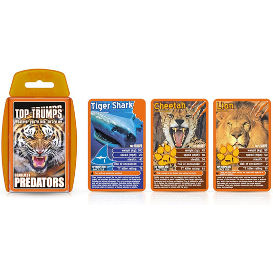 Top Trumps Cards Game - Deadliest Predators