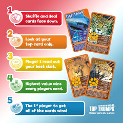 Top Trumps Cards Game - Deadliest Predators