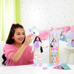 Barbie Cutie Reveal Colourful Dreams Series Soft Plush & 10 Surprises - Zebra