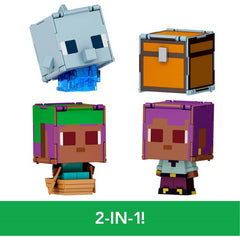 Minecraft Flippin Figs 2 Pack Action Figures in 3.75-Inch Scale & Large Heads