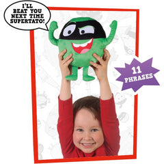 Cbeebies Supertato Talking Evil Pea Soft Toy Kids Plush Figure Gift