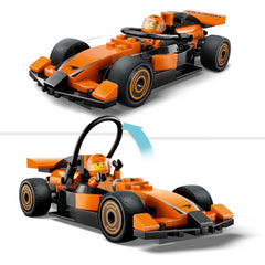 Lego City 60442 F1 Driver With Mclaren Race Car Construction Playset
