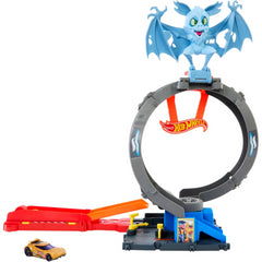 Hot Wheels City Bat Loop Attack Nemesis Toy Car Set