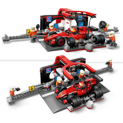 Lego City 60443 F1 Pit Stop & Pit Crew With Ferrari Car Construction Playset