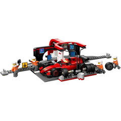 Lego City 60443 F1 Pit Stop & Pit Crew With Ferrari Car Construction Playset