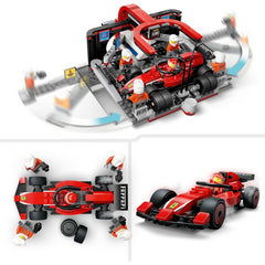 Lego City 60443 F1 Pit Stop & Pit Crew With Ferrari Car Construction Playset