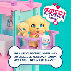 Little Live Pets Mama Surprise Baby Care Clinic Retriever Playset