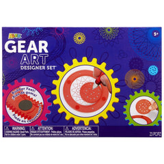 Alex Toy Gear Art Designer Set 8 Plastic Spinner Gears Holders 3 Gel Pens