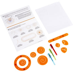 Alex Toy Gear Art Designer Set 8 Plastic Spinner Gears Holders 3 Gel Pens