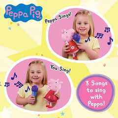 Peppa Pig Sing With Me Interactive Plush Soft Toy with Microphone