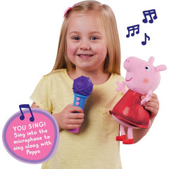 Peppa Pig Sing With Me Interactive Plush Soft Toy with Microphone