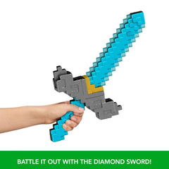 A Minecraft Movie Click and Switch Convertible Sword and Pickaxe