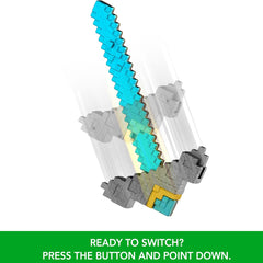 A Minecraft Movie Click and Switch Convertible Sword and Pickaxe