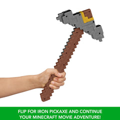 A Minecraft Movie Click and Switch Convertible Sword and Pickaxe
