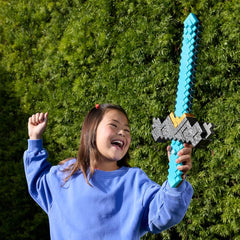 A Minecraft Movie Click and Switch Convertible Sword and Pickaxe