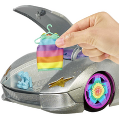 Barbie Extra Car Sparkly Silver 2-Seater Convertible