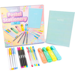 Abeec Pastel Stationery Set for Kids School and Art