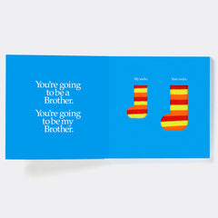 You're Going to be a Brother Board Book and Matching Pair of Socks