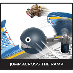 Hot Wheels Mario Kart Chain Chomp Track Set With Donkey Kong 1:64 Vehicle