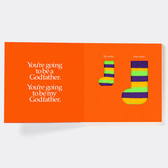 You're Going to be a Godfather Board Book and Matching Pair of Socks