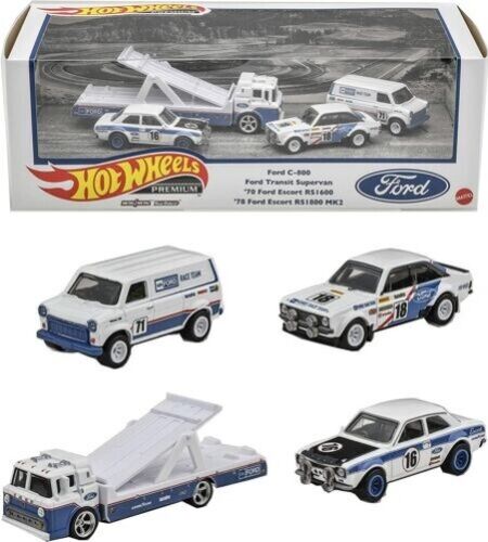 Hot Wheels Premium Ford Race Team Set