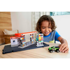 Mattel Matchbox Gas Station Playset with Vehicle