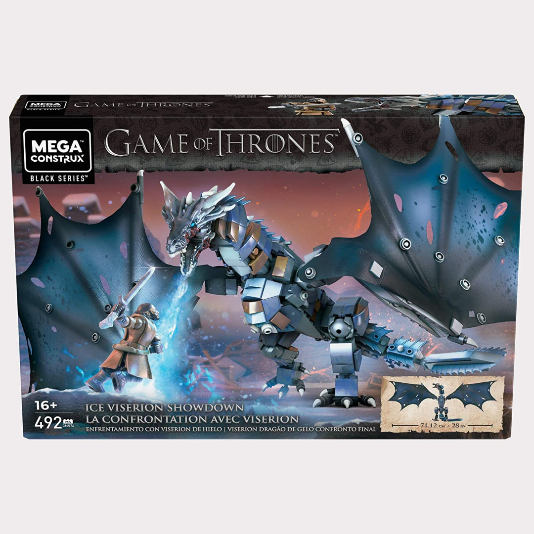 Mega Construx Ice Viserion Showdown Game Of Thrones - Maqio